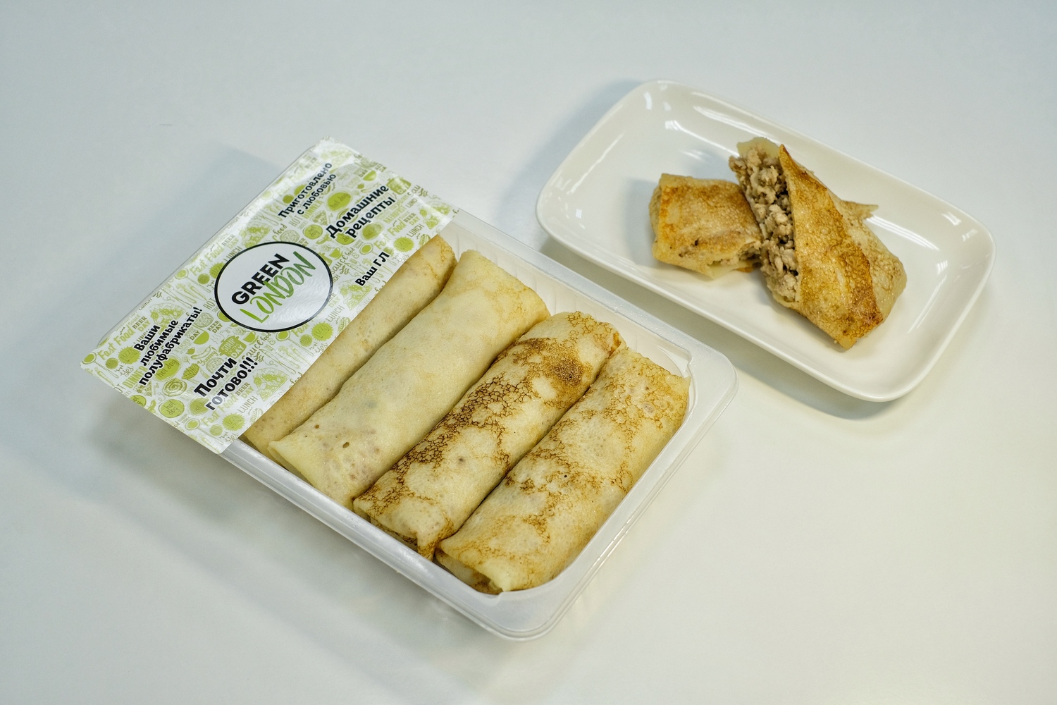 БЛИНЧИКИ С МЯСОМ КУРИЦЫ И ГОВЯДИНЫ